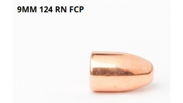 Campro | 1000 Boulets | Calibre 9mm 124 gr FCP RN